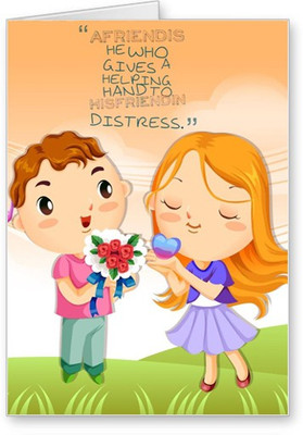 

Lolprint Cute Friendship Day Greeting Card(Multicolor, Pack of 1)