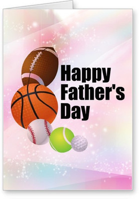 

Lolprint Sports DAD Happy Fathers Day Greeting Card(Multicolor, Pack of 1)