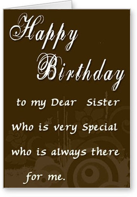 

Lolprint Happy Birthday Sister Greeting Card(Multicolor, Pack of 1)