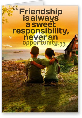 

Lolprint Sweet Friendship Day Greeting Card(Multicolor, Pack of 1)