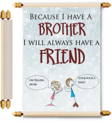 

Lolprint Rakhi Gifts Scroll Greeting Card(Multicolor, Pack of 1)