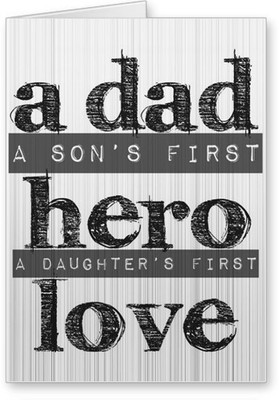 

Lolprint A DAD Hero LOVE Fathers Day Greeting Card(Black, White, Pack of 1)