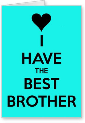 

Lolprint Best Brother Rakhi Greeting Card(Multicolor, Pack of 1)