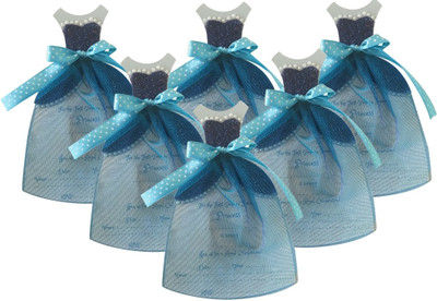 

Crack of Dawn Crafts Invitation Card(Blue, Pack of 6)