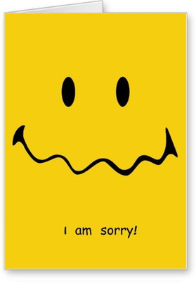 

Lolprint I am Sorry Greeting Card(Multicolor, Pack of 1)