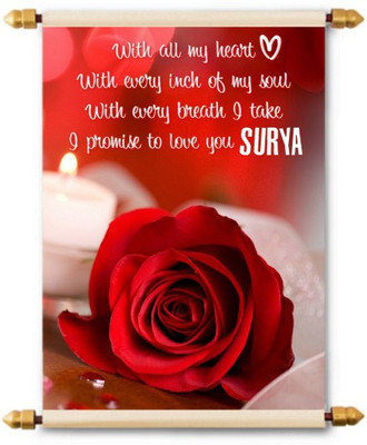 

Lolprint I Love You Surya Scroll Greeting Card(Multicolor, Pack of 1)