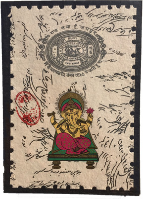 

Rstore Handmade Ganesh Print Greeting Card(Multicolor, Pack of 2)