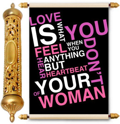 

Lolprint Gold Love Scroll Greeting Card(Multicolor, Pack of 1)