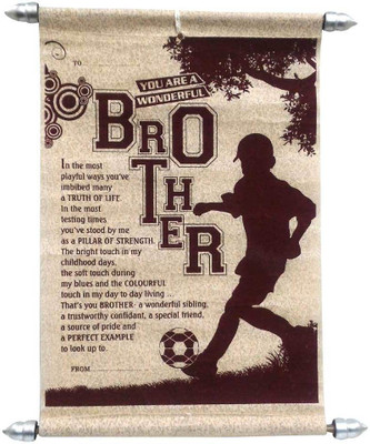 

Natali Traders For Brother Greeting Card(Maroon, Pack of 1)