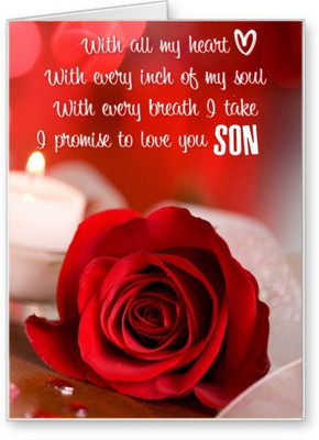 

Lolprint I Love You Son Greeting Card(Multicolor, Pack of 1)