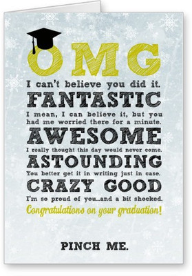 

Lolprint Congratulations on your Graduation Greeting Card(Multicolor, Pack of 1)