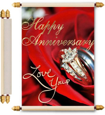 

Lolprint Anniversary Scroll Greeting Card(Multicolor, Pack of 1)