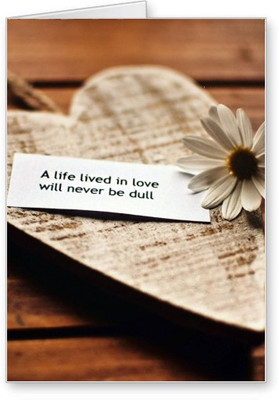 

Lolprint Life Love Greeting Card(Multicolor, Pack of 1)