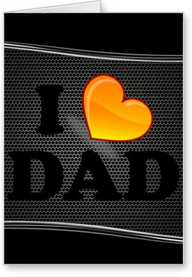 

Lolprint I Love Dad Fathers Day Greeting Card(Multicolor, Pack of 1)