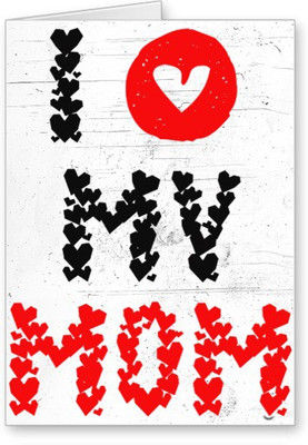 

Lolprint LOVE Hearts Mother's Day Greeting Card(Multicolor, Pack of 1)