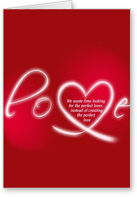 

Lolprint Perfect Love Greeting Card(Multicolor, Pack of 1)