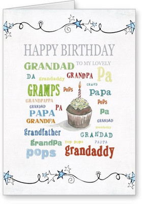 

Lolprint Happy Birthday Grandad Greeting Card(Multicolor, Pack of 1)