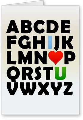 

Lolprint Alphabet I Love You Greeting Card(Multicolor, Pack of 1)