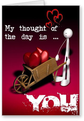 

Lolprint Thought Love You Greeting Card(Multicolor, Pack of 1)
