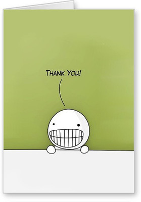 

Lolprint Thank You Greeting Card(Multicolor, Pack of 1)