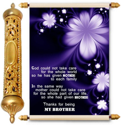 

Lolprint Gold Rakhi Gift Scroll Greeting Card(Multicolor, Pack of 1)