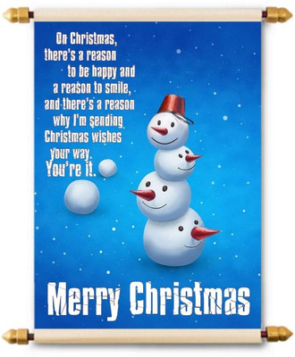 

Lolprint Merry Christmas Scroll Greeting Card(Multicolor, Pack of 1)