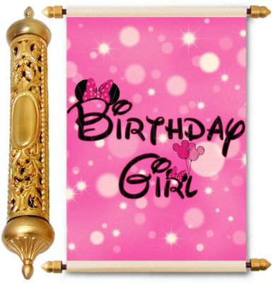 

Lolprint Gold Birthday Gift Scroll Greeting Card(Multicolor, Pack of 1)