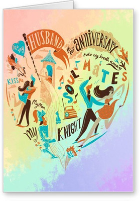 

Lolprint Happy Anniversary Greeting Card(Multicolor, Pack of 1)