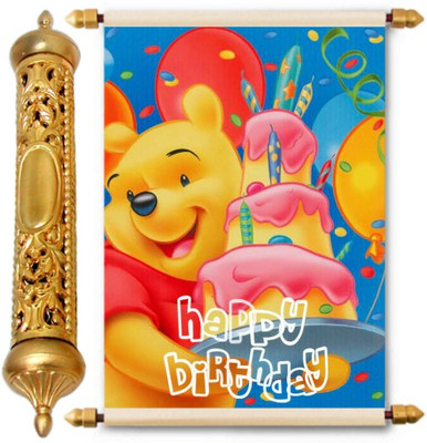

Lolprint Gold Birthday Gift Scroll Greeting Card(Multicolor, Pack of 1)