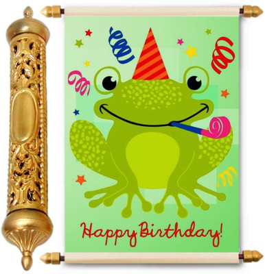 

Lolprint Gold Birthday Gift Scroll Greeting Card(Multicolor, Pack of 1)