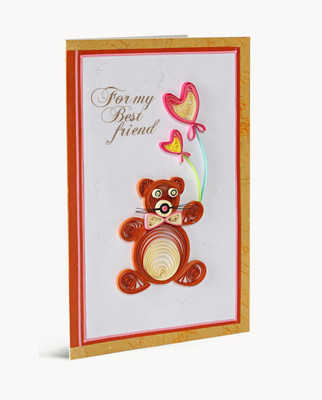 

Handcrafted Emotions For My Best Friend Greeting Card(Multicolor, Pack of 1)