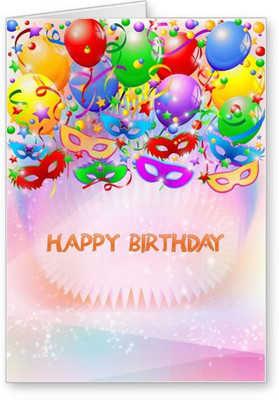 

Lolprint Happy Birthday Greeting Card(Multicolor, Pack of 1)