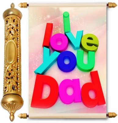 

Lolprint Gold Fathers Day Gift Scroll Greeting Card(Multicolor, Pack of 1)