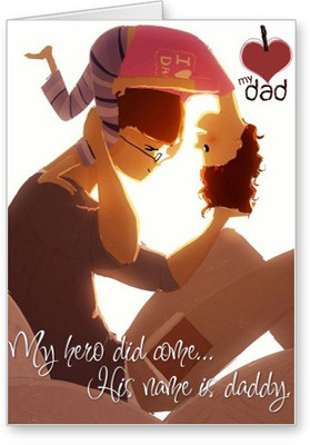 

Lolprint Love my DAD Fathers Day Greeting Card(Multicolor, Pack of 1)