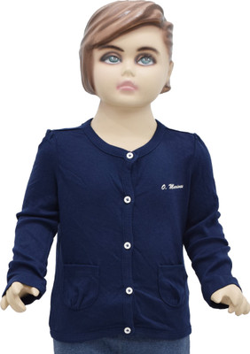 Urban Forest Baby Girls Button Solid Cardigan available at flipkart for Rs.329