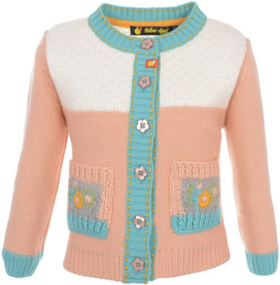 

Yellow Apple Baby Girls Button Cardigan, Pink