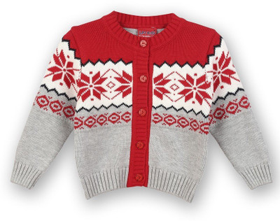 

Lilliput Baby Girls Button Self Design Cardigan, Grey light