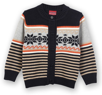 

Lilliput Baby Girls Button Striped Cardigan, Black
