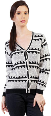 

Pazaro Women's Button Woven Cardigan, Black