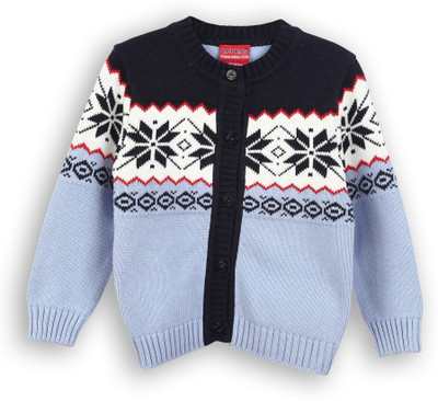 

Lilliput Baby Girls Button Self Design Cardigan, Blue light