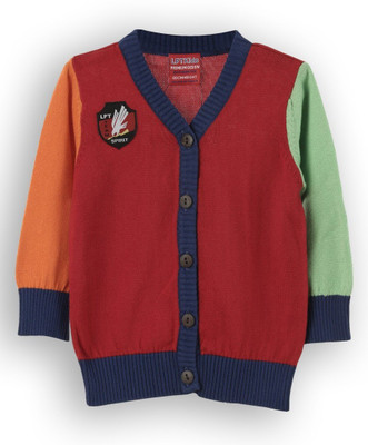 

Lilliput Baby Girls Button Solid Cardigan, Multicolor