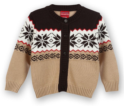 

Lilliput Baby Girls Button Self Design Cardigan, Brown light