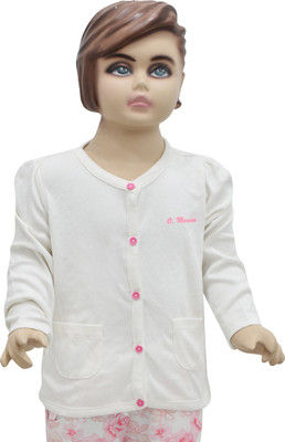 Urban Forest Baby Girls Button Solid Cardigan available at flipkart for Rs.329