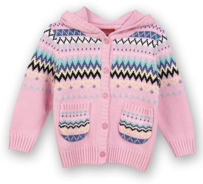 

Lilliput Baby Girls Button Self Design Cardigan, Pink
