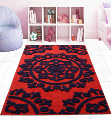 

Saral Home Red Polyester Carpet(90 cm X 150 cm)