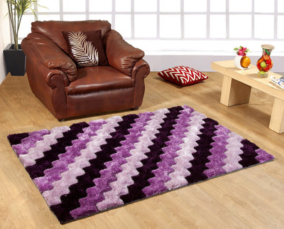 

Excel Bazaar Purple Polyester Carpet(120 cm X 180 cm)