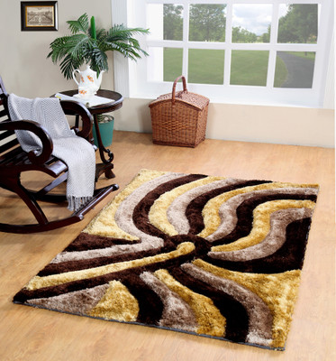 

MY HOUSE Multicolor Polyester Carpet(120 cm X 180 cm)