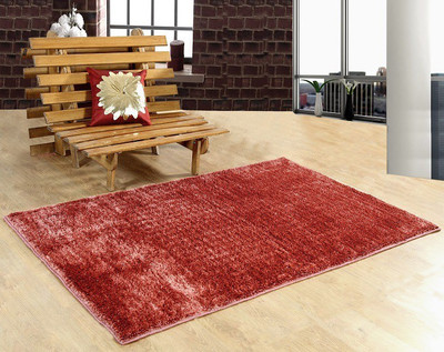 

Hand Tex Maroon Polyester Carpet(120 cm X 180 cm)