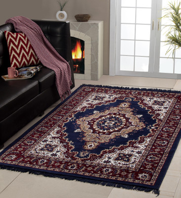 

MY HOUSE Blue Acrylic Carpet(150 cm X 210 cm)
