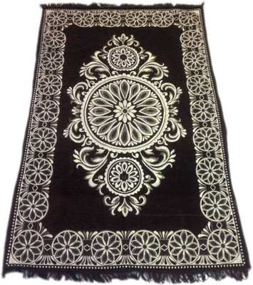 

MACHROLI PRINTS Multicolor Velvet Carpet(150 cm X 210 cm)